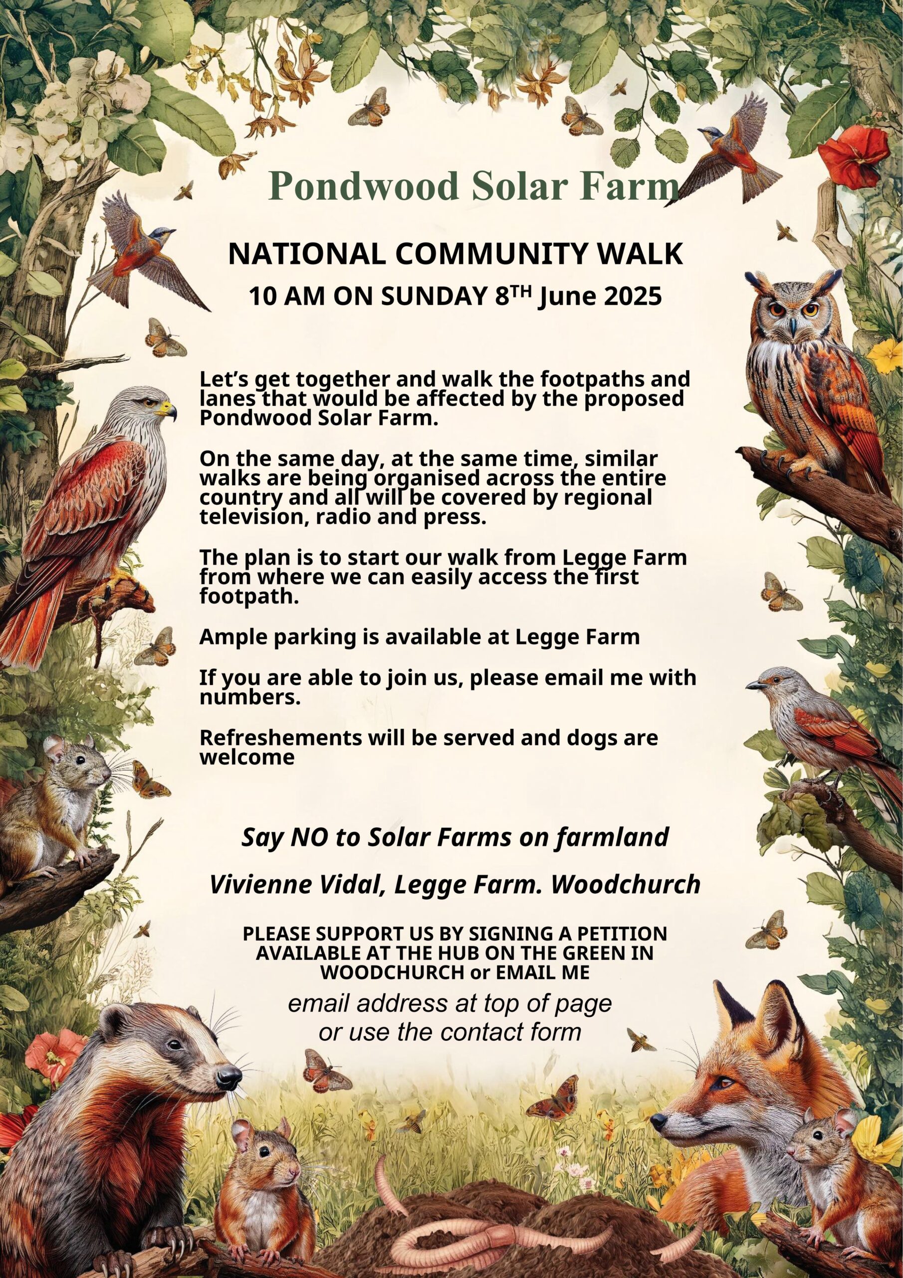 Pondwood Solar Walk Banner